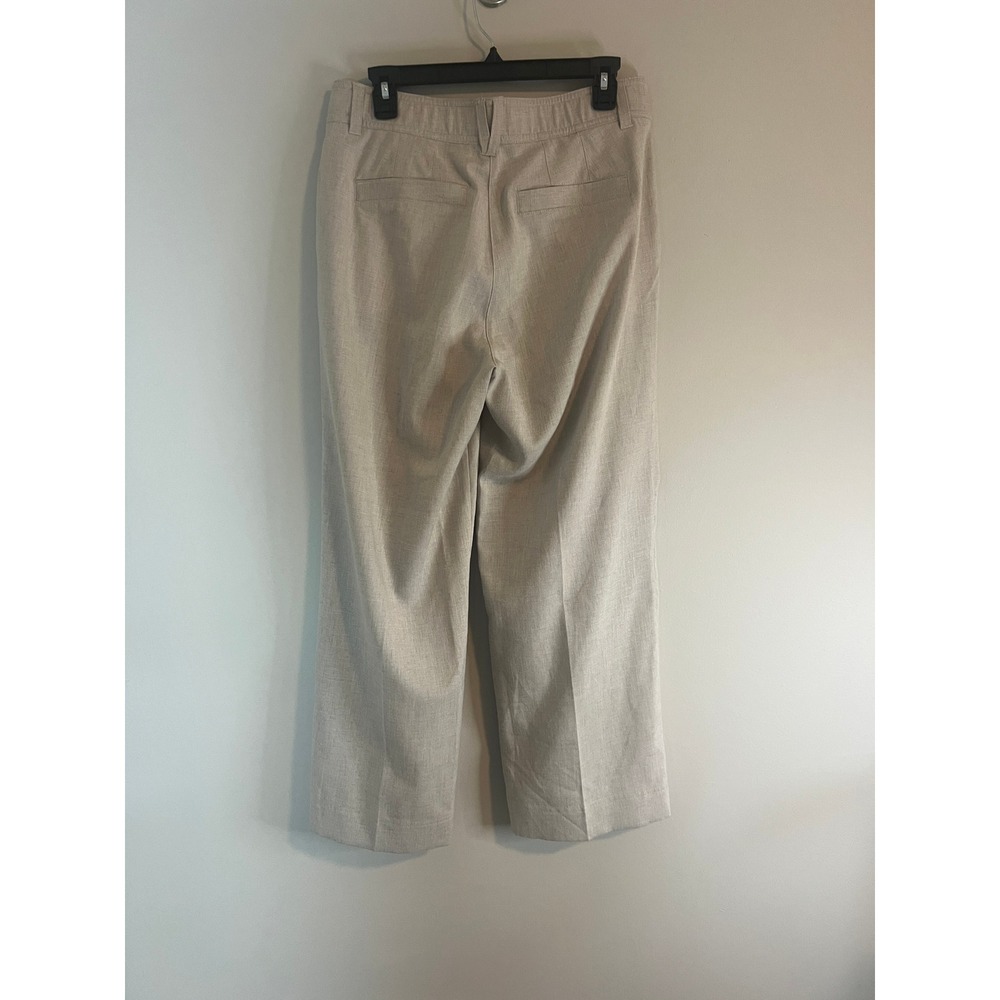Democracy Absolution Wide Leg Trousers Beige Oatmeal Heathered Pants 6 - Picture 3 of 8